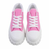 Damen Low-Sneakers - fushia