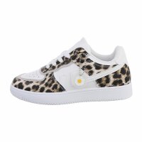 Damen Low-Sneakers - leopard