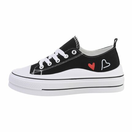 Damen Low-Sneakers - black - 12 Paar