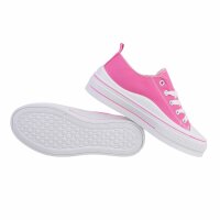 Damen Low-Sneakers - fushia