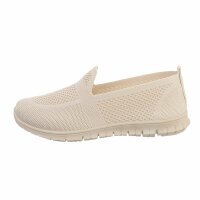 Damen Low-Sneakers - beige