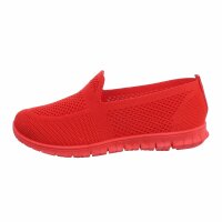 Damen Low-Sneakers - red