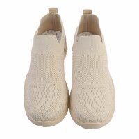 Damen Low-Sneakers - beige