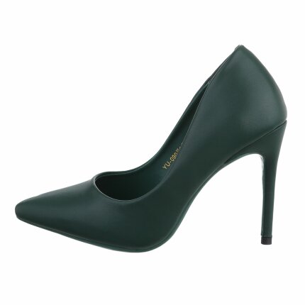 Damen High-Heel Pumps - green Gr. 40