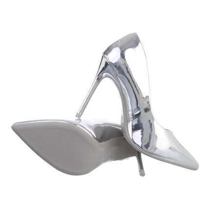 Damen High-Heel Pumps - silver