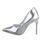 Damen High-Heel Pumps - silver - 12 Paar