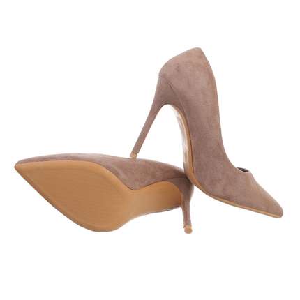 Damen High-Heel Pumps - kakhi