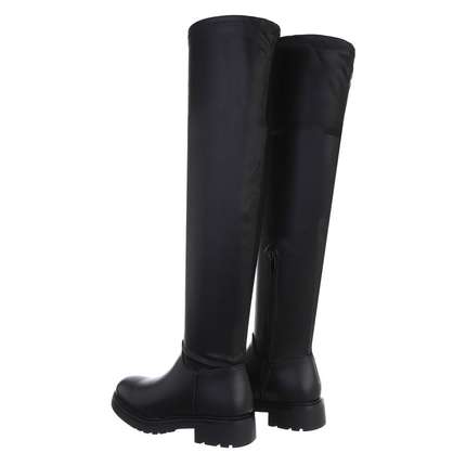 Damen Overknee-Stiefel - black