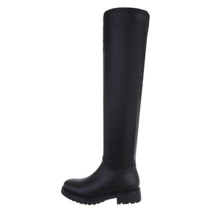 Damen Overknee-Stiefel - black Gr. 36