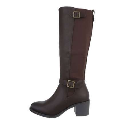 Damen High-Heel Stiefel - brown
