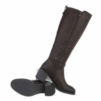 Damen High-Heel Stiefel - brown