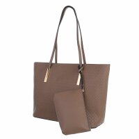 Damen Schultertasche - taupe