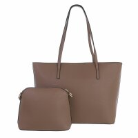 Damen Schultertasche - taupe