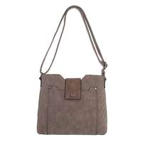 Damen Schultertasche - taupe