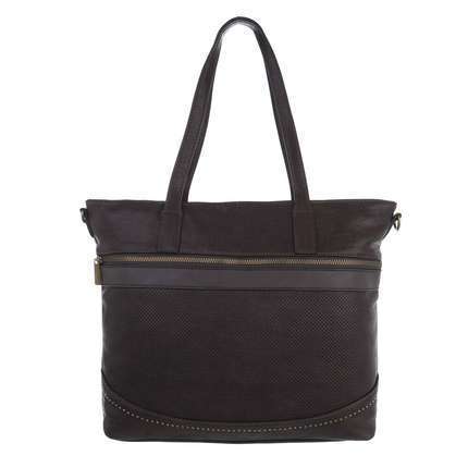 Damen Schultertasche - coffee