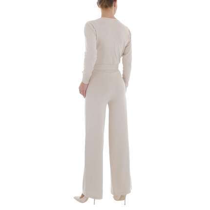 Damen Langer Jumpsuit von Emma & Ashley - beige