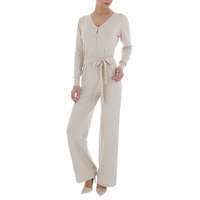 Damen Langer Jumpsuit von Emma & Ashley - beige