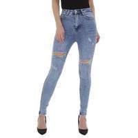Damen High Waist Jeans von Laulia - blue