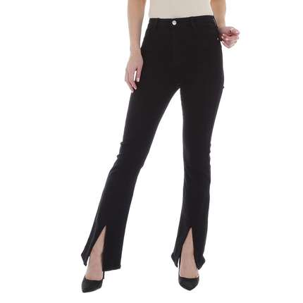 Damen Bootcut Jeans von Laulia - black