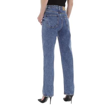 Damen High Waist Jeans von Laulia - blue