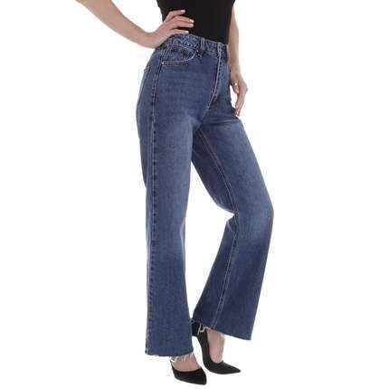 Damen High Waist Jeans von Laulia - blue