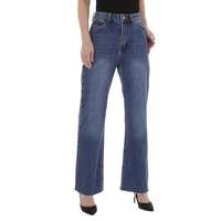 Damen High Waist Jeans von Laulia - blue