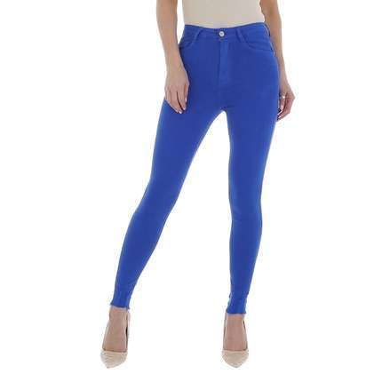 Damen High Waist Jeans von Laulia - blue