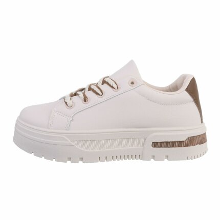 Damen Low-Sneakers - beige
