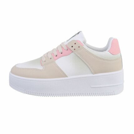 Damen Low-Sneakers - beigepink