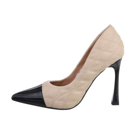 Damen High-Heel Pumps - beige