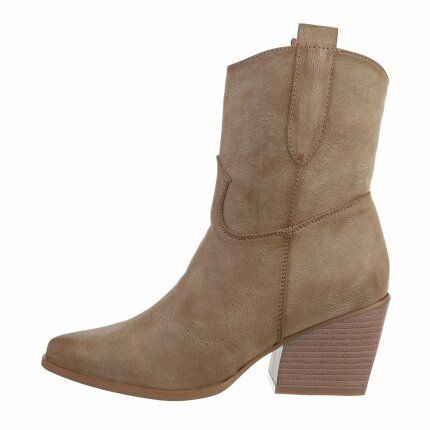 Damen Western- & Bikerboots - khaki