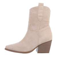 Damen Western- & Bikerboots - beigesuede