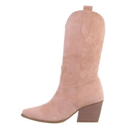 Damen Western- & Bikerboots - pinksuede