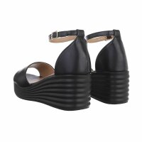 Damen Keilsandaletten - black