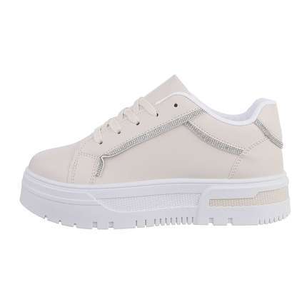 Damen Low-Sneakers - beige