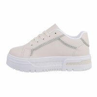 Damen Low-Sneakers - beige