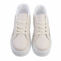 Damen Low-Sneakers - beige