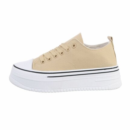 Damen Low-Sneakers - khaki Gr. 40