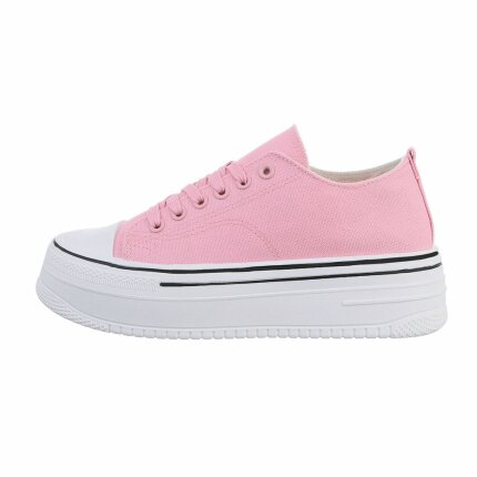 Damen Low-Sneakers - pink - 12 Paar