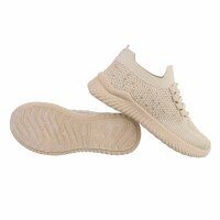 Damen Low-Sneakers - beige