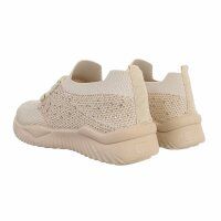 Damen Low-Sneakers - beige
