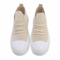 Damen Low-Sneakers - beige