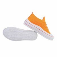 Damen Low-Sneakers - orange