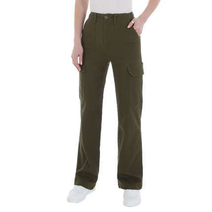 Damen Stoffhose von Laulia - khaki