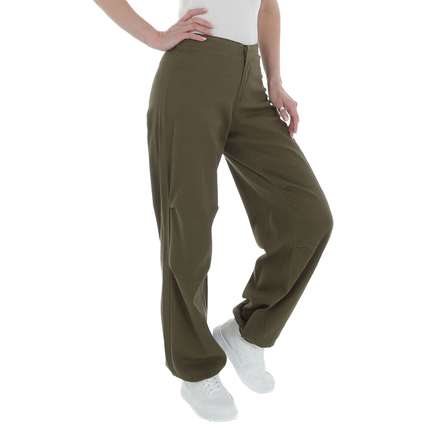 Damen Stoffhose von Laulia - khaki