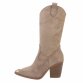 Damen Western- & Bikerboots - khakisuede