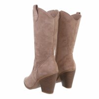 Damen Western- & Bikerboots - nudesuede