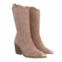 Damen Western- & Bikerboots - nudesuede