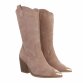 Damen Western- & Bikerboots - nudesuede