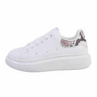 Damen Low-Sneakers - snake